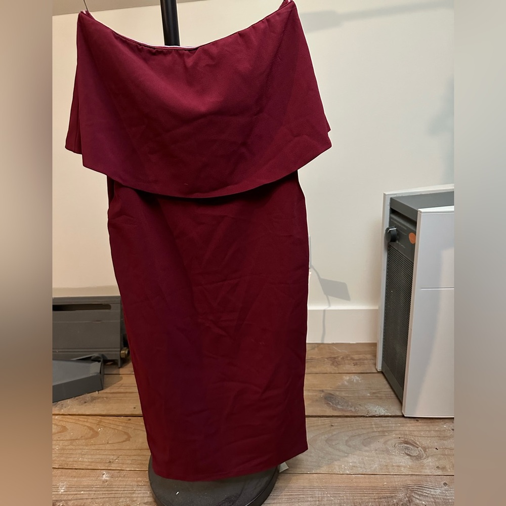 Lulu's Rich Burgundy Dress